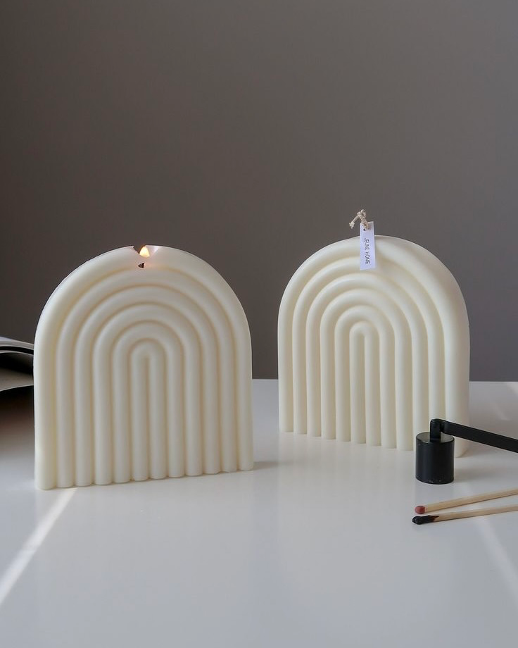 Rainbow arch candle | Rainbow candle | Boho gifts | Summer gifts | Summer decor | Birthday gift | Custom candles.webp
