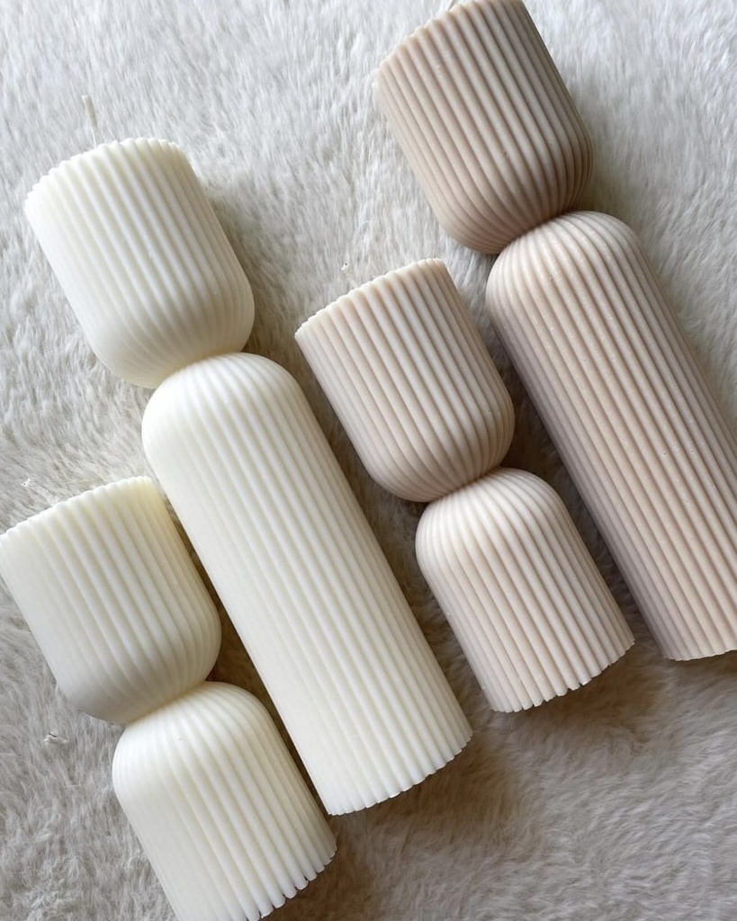 Hourglass Pillar Candle