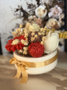 Flower bouquet candle