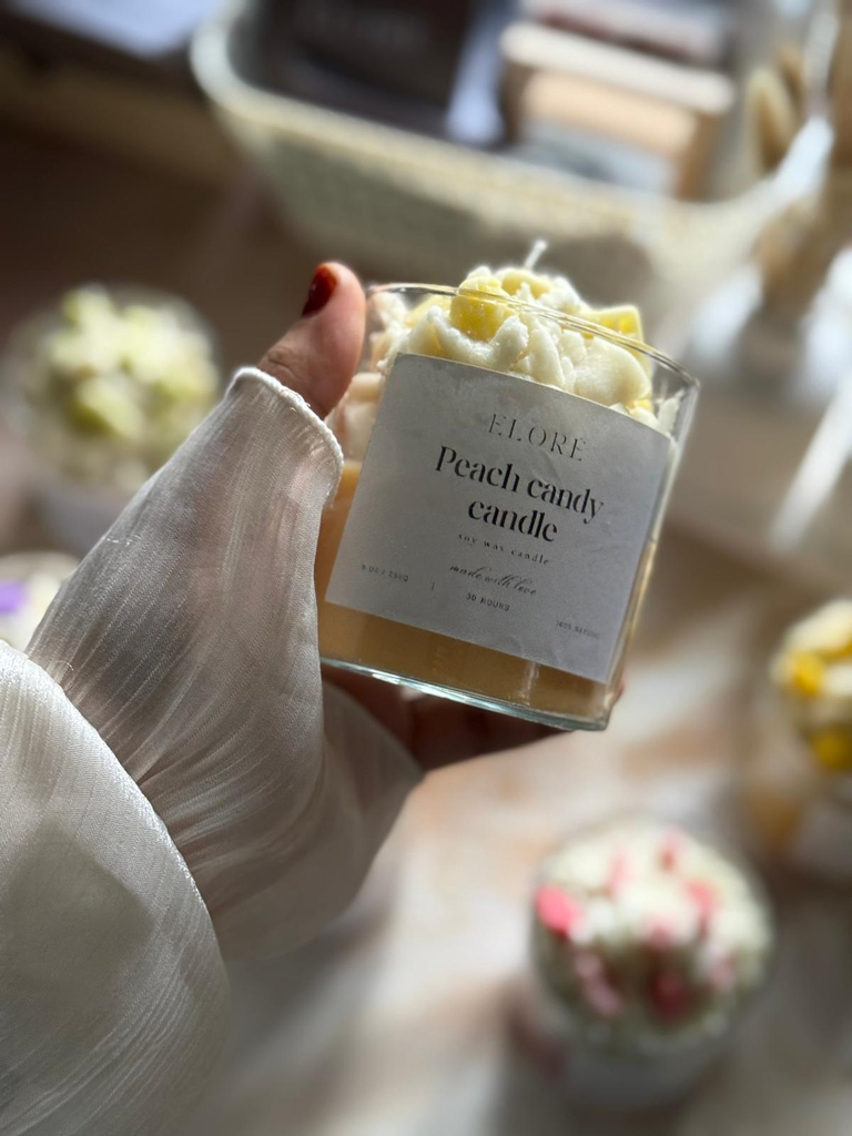 Peach Candy Candle