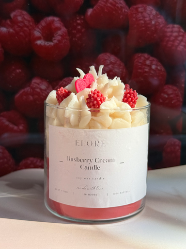 Raspberry candle